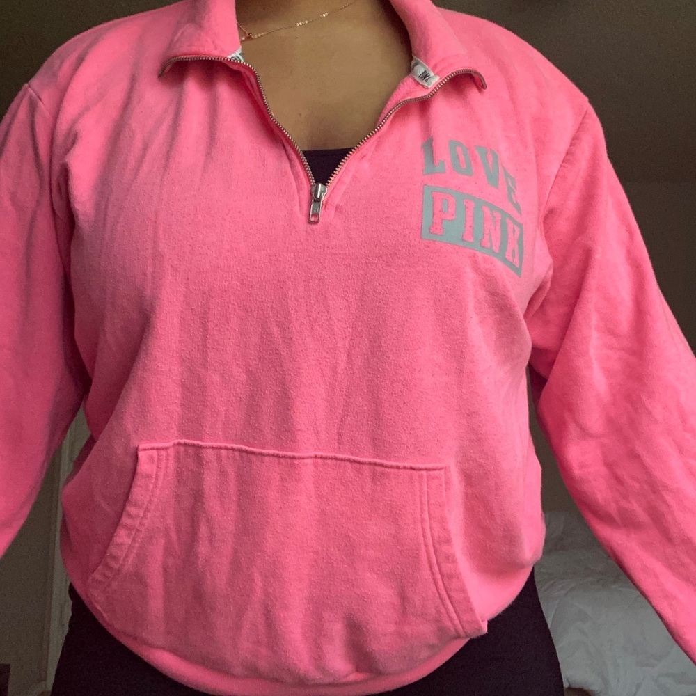 Victoria Secret Pink Half Zip Up Jacket